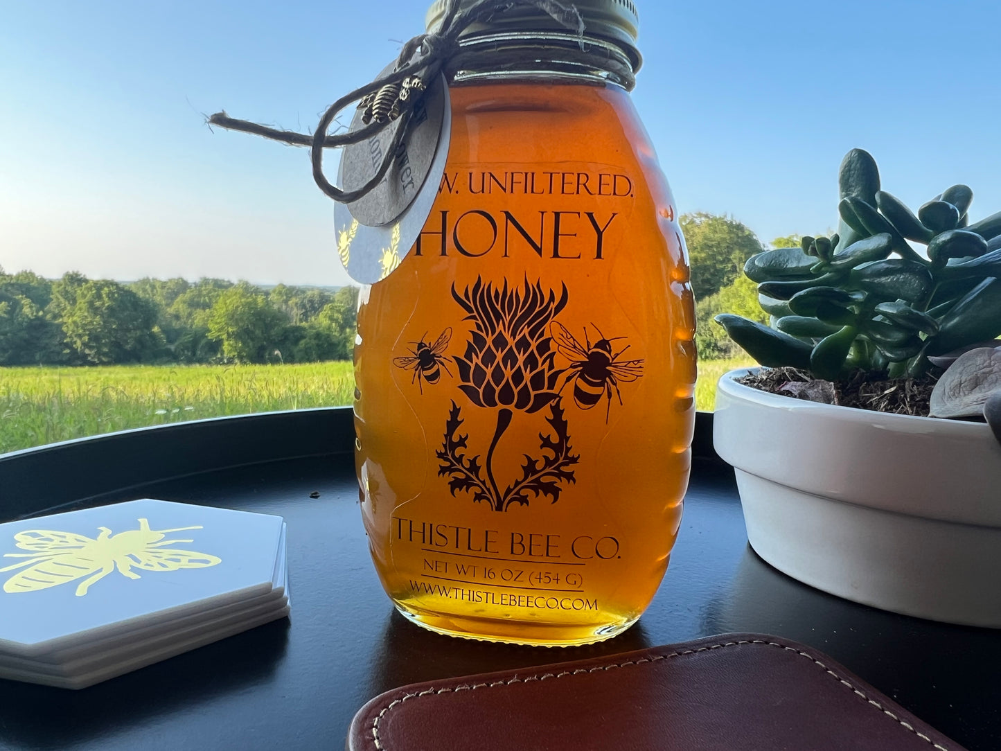 Raw Natural Wildflower Honey, 1lb Jar